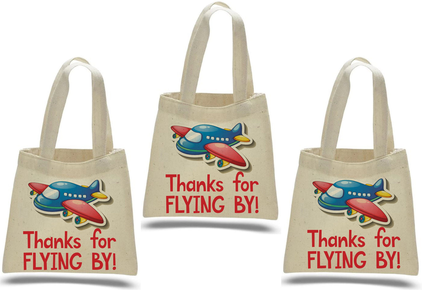 Airplane Party Favor Bags - Set of Three Bags