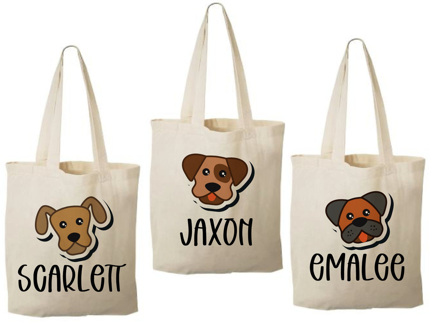 Personalized Puppy Party Favor Bags - Set of Three Bags