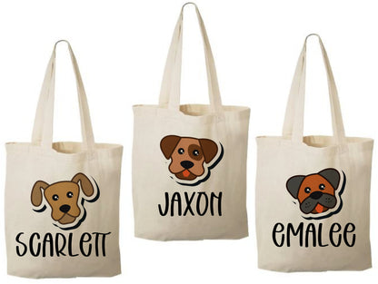 Personalized Puppy Party Favor Bags - Set of Three Bags