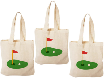 Golf Party Favor Bags - Perfect for Golf Themed Parties & Events! - Set of Three Golf Goodie Bags
