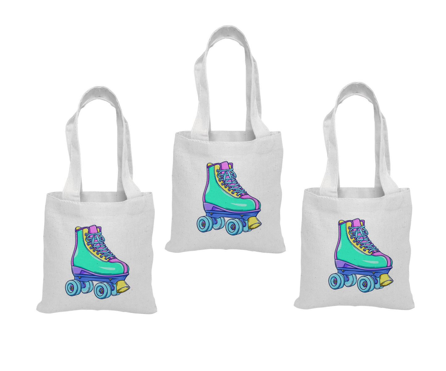 3 Roller Skating Party Favor Bags