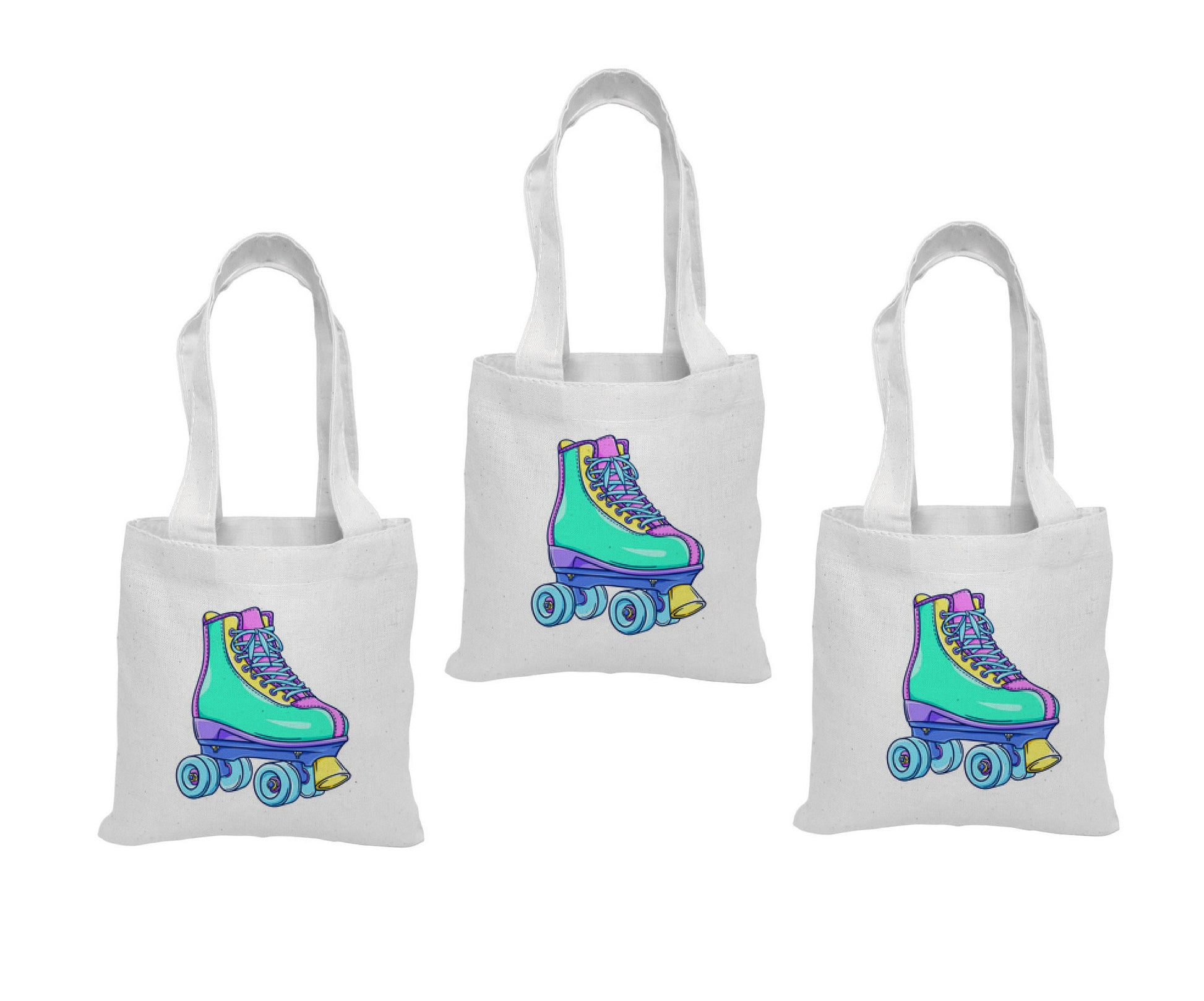 3 Roller Skating Party Favor Bags