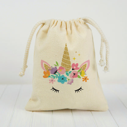Unicorn Party Favor Bags - Perfect for Unicorn Themed Parties & Events! - Drawstring Bags - Sold Individually