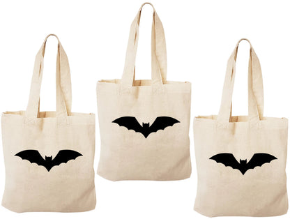 Bat Party Favor Bags - Set of 3 Halloween Treat Bags