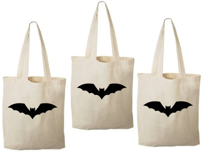 Bat Party Favor Bags - Set of 3 Halloween Treat Bags