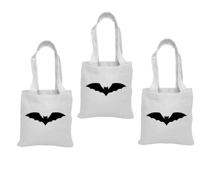 Bat Party Favor Bags - Set of 3 Halloween Treat Bags