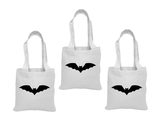 Bat Party Favor Bags - Set of 3 Halloween Treat Bags