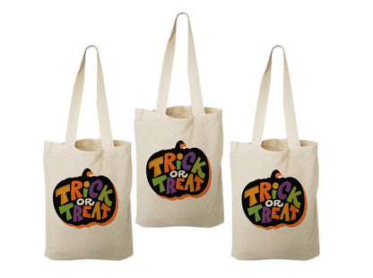 Set of Three Halloween Party Favor Bags - Perfect for Trick-Or-Treating or any Halloween Party!