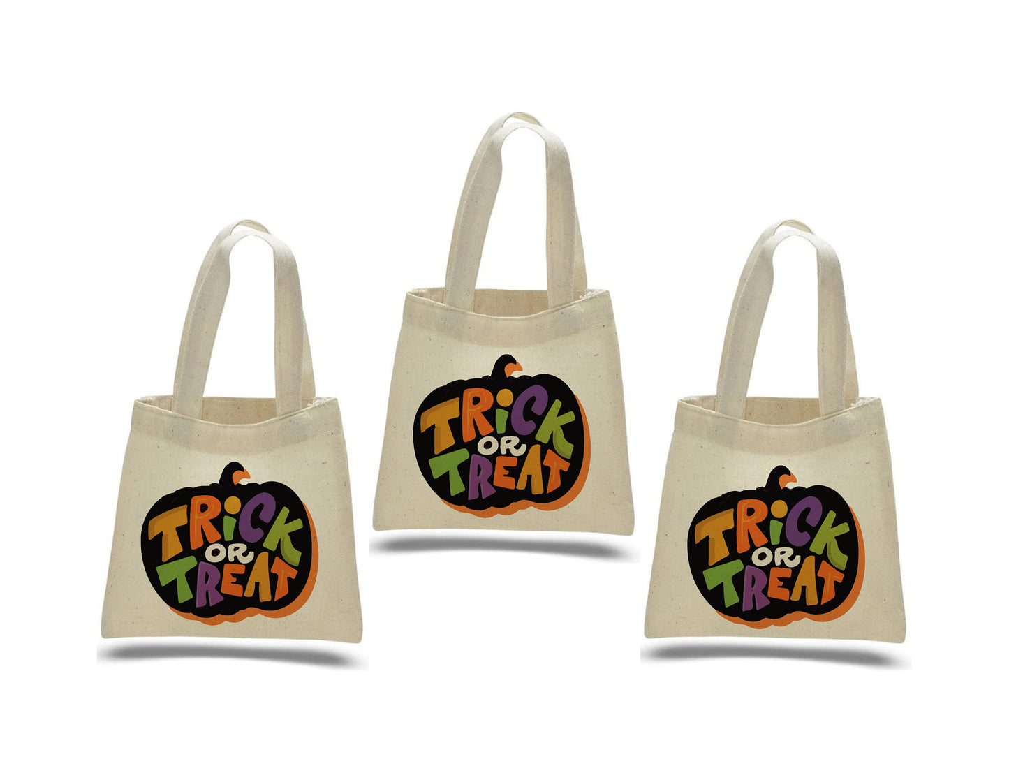 Set of Three Halloween Party Favor Bags - Perfect for Trick-Or-Treating or any Halloween Party!