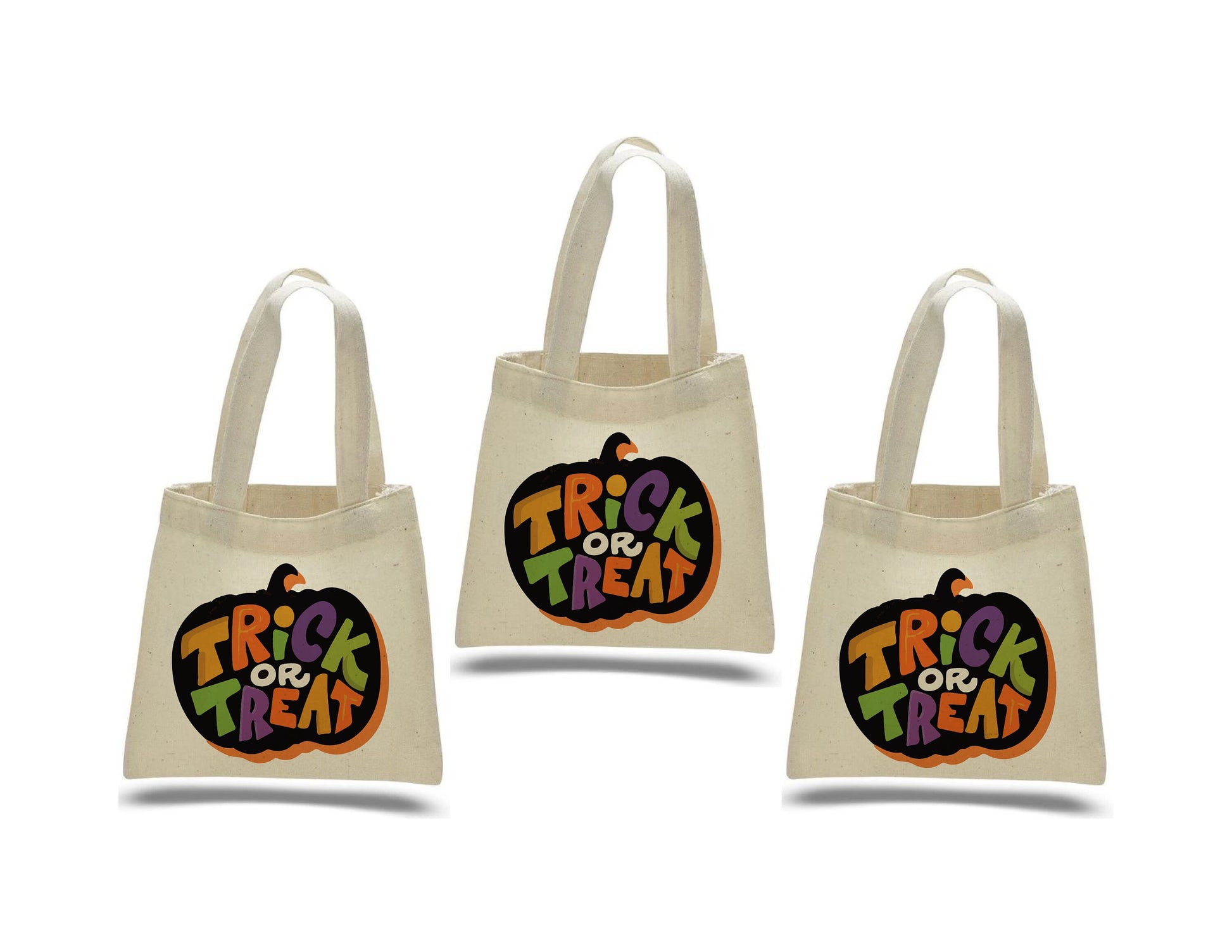 Set of Three Halloween Party Favor Bags - Perfect for Trick-Or-Treating or any Halloween Party!
