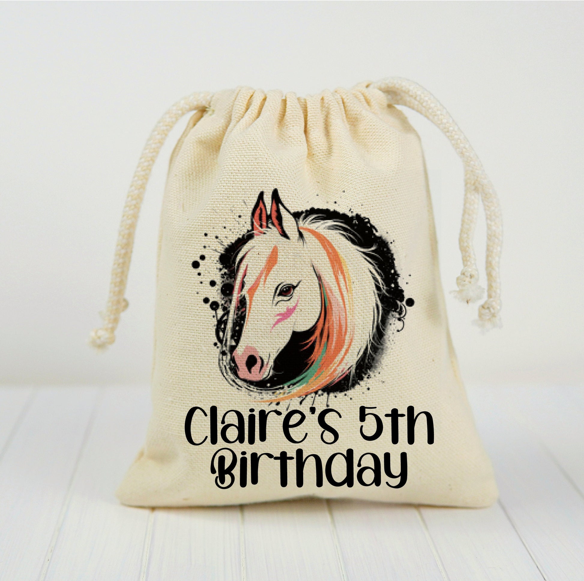 Personalized Horse Party Favor Bags
