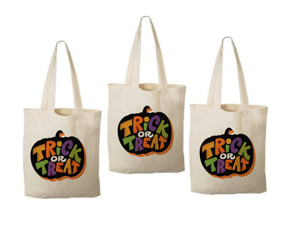 Set of Three Halloween Party Favor Bags - Perfect for Trick-Or-Treating or any Halloween Party!
