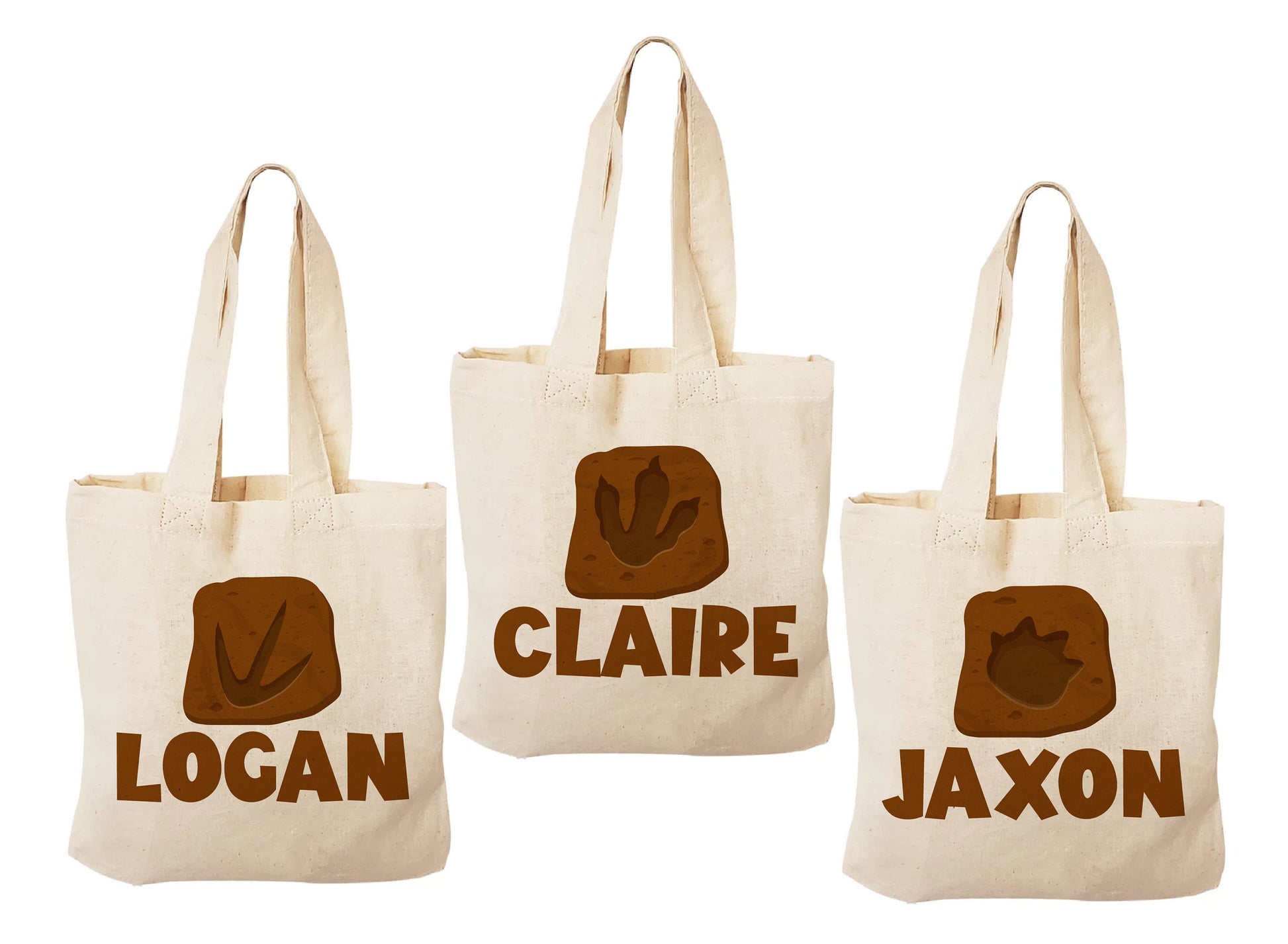 Dinosaur Fossil Party Favor Bags - Set of Three Bags