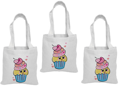 Cupcake Party Favor Bags - Set of Three Bags