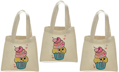 Cupcake Party Favor Bags - Set of Three Bags