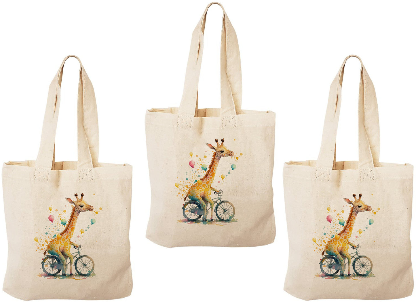 3 Giraffe Party Favor Bags