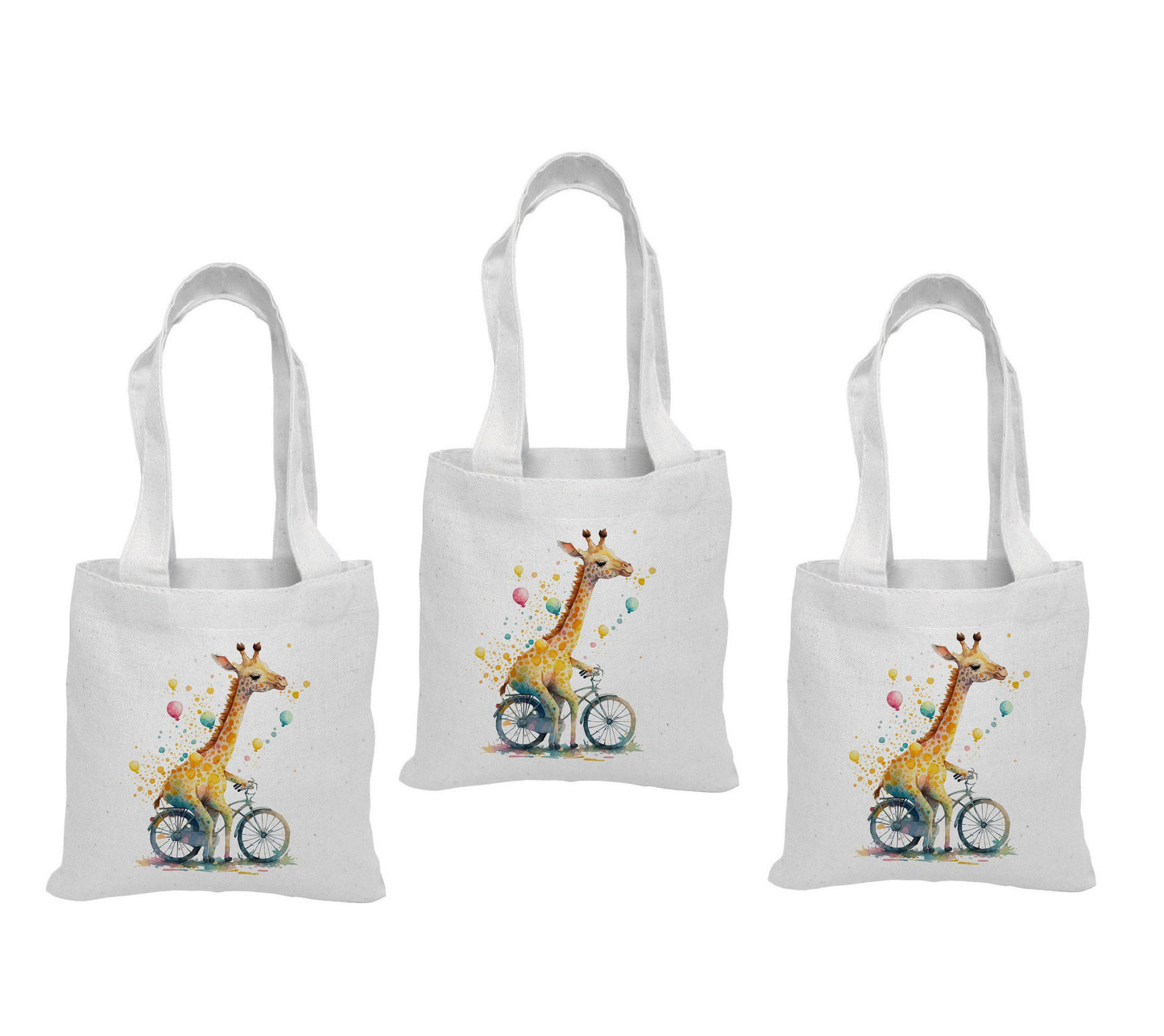 3 Giraffe Party Favor Bags