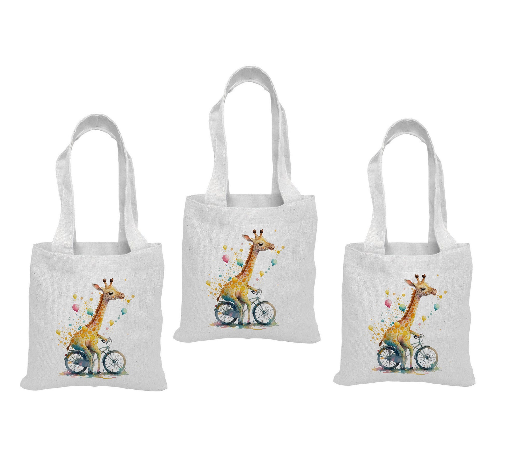3 Giraffe Party Favor Bags