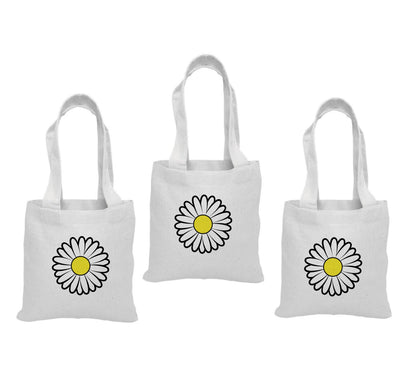 Daisy Party Favor Bags - Set of Three Bags