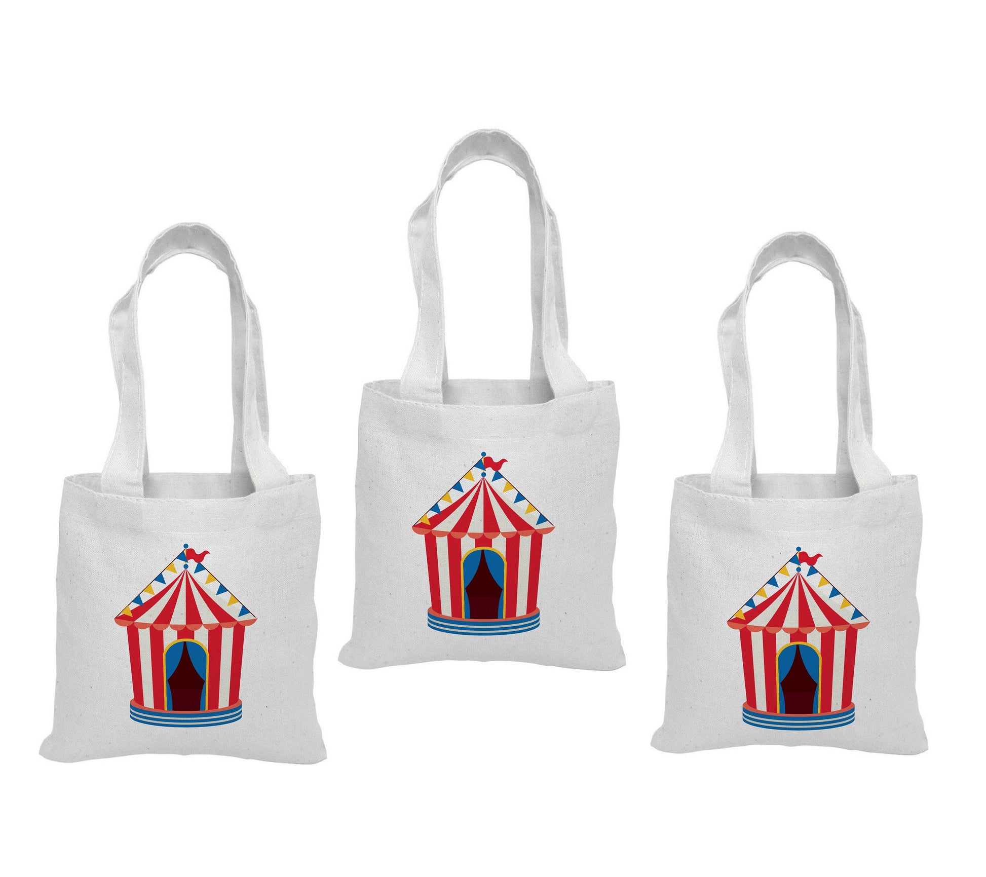 Circus Party Favor Bags - Set of Three Bags