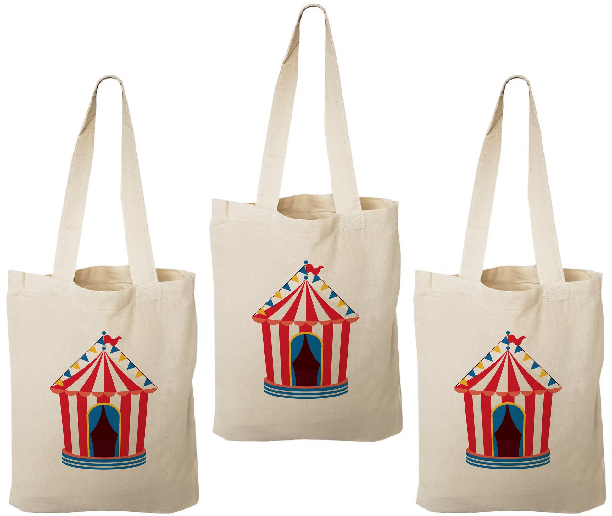 Circus Party Favor Bags - Set of Three Bags