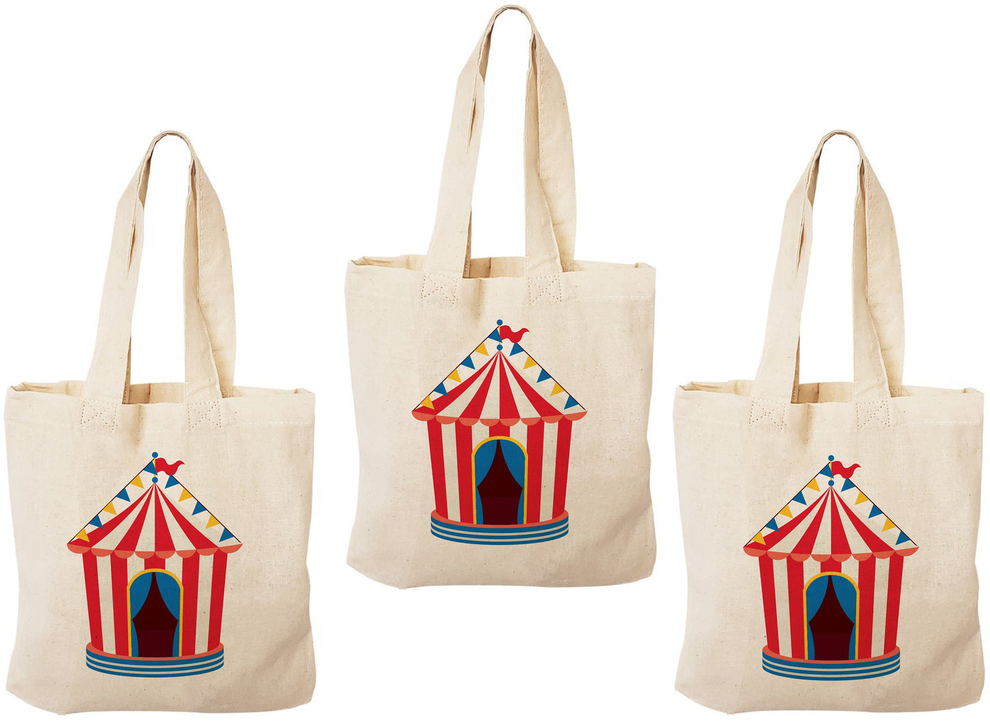 Circus Party Favor Bags - Set of Three Bags