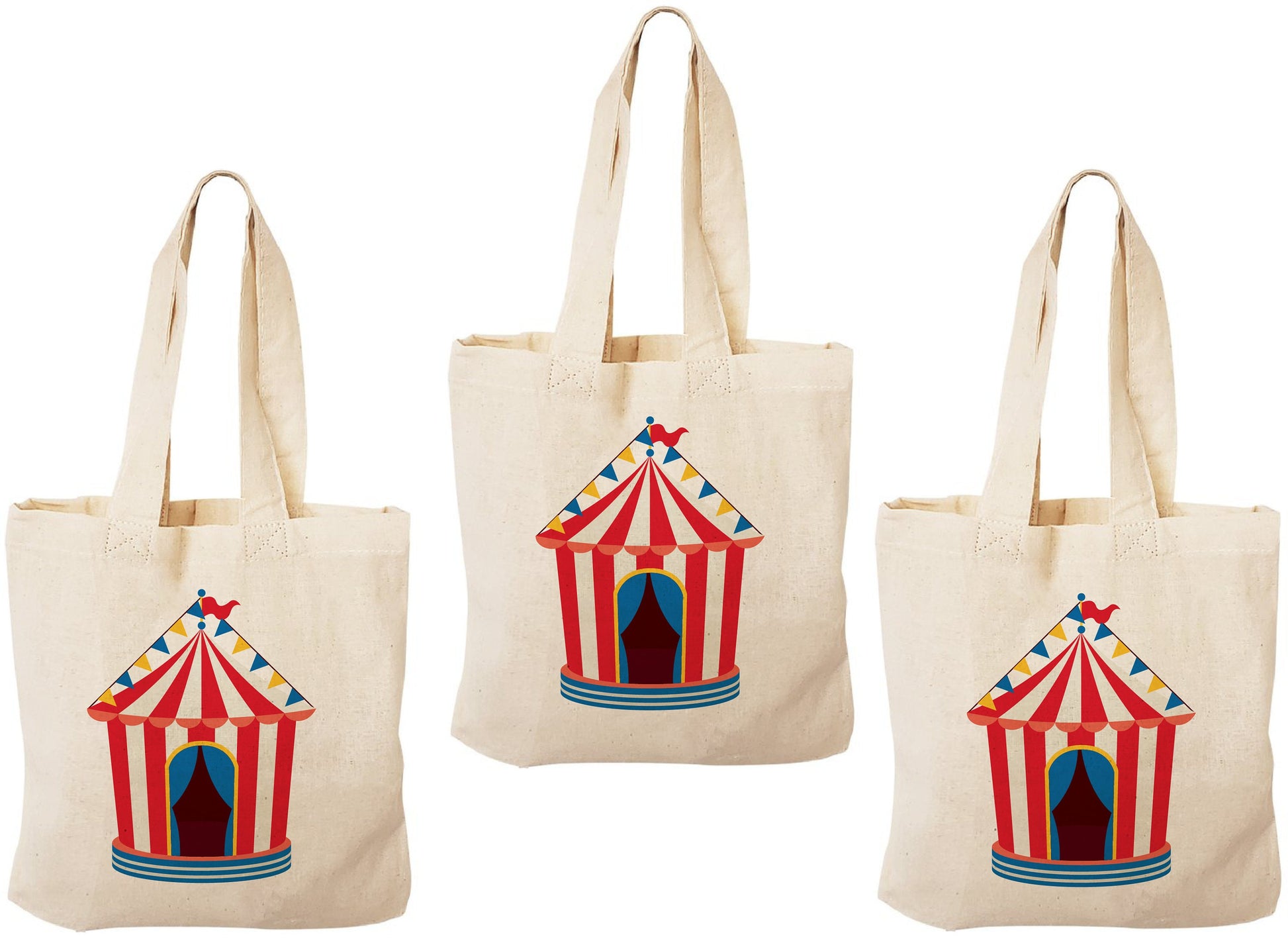 Circus Party Favor Bags - Set of Three Bags
