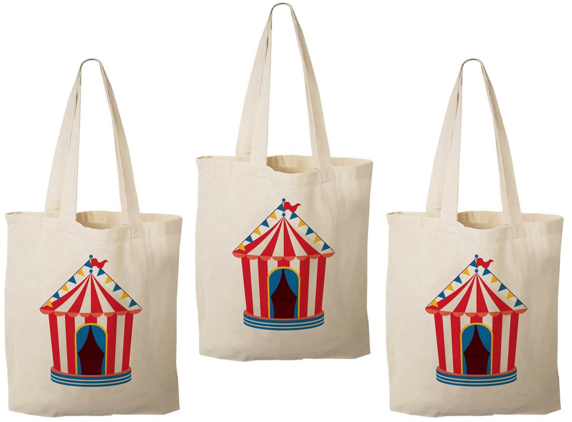 Circus Party Favor Bags - Set of Three Bags