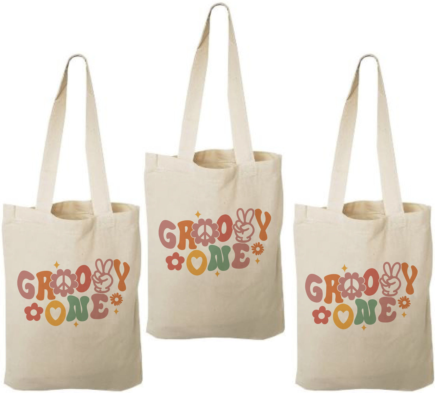 Groovy One Birthday Party Bags - Set of Three Bags