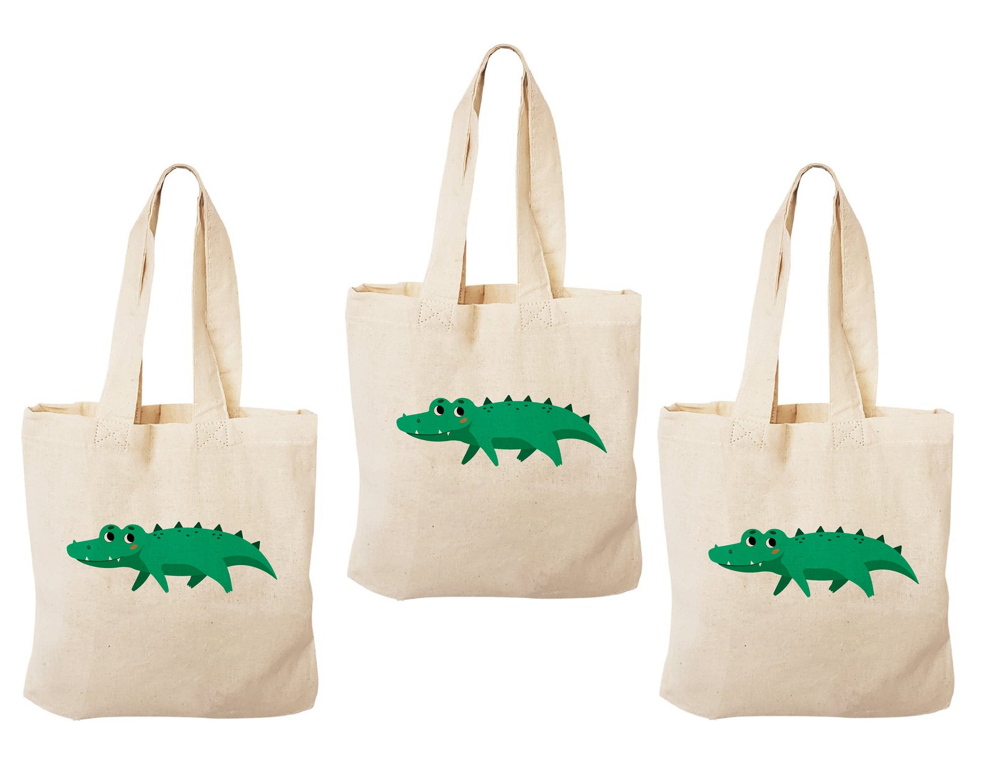 Alligator Party Favor Bags - Set of Three Bags