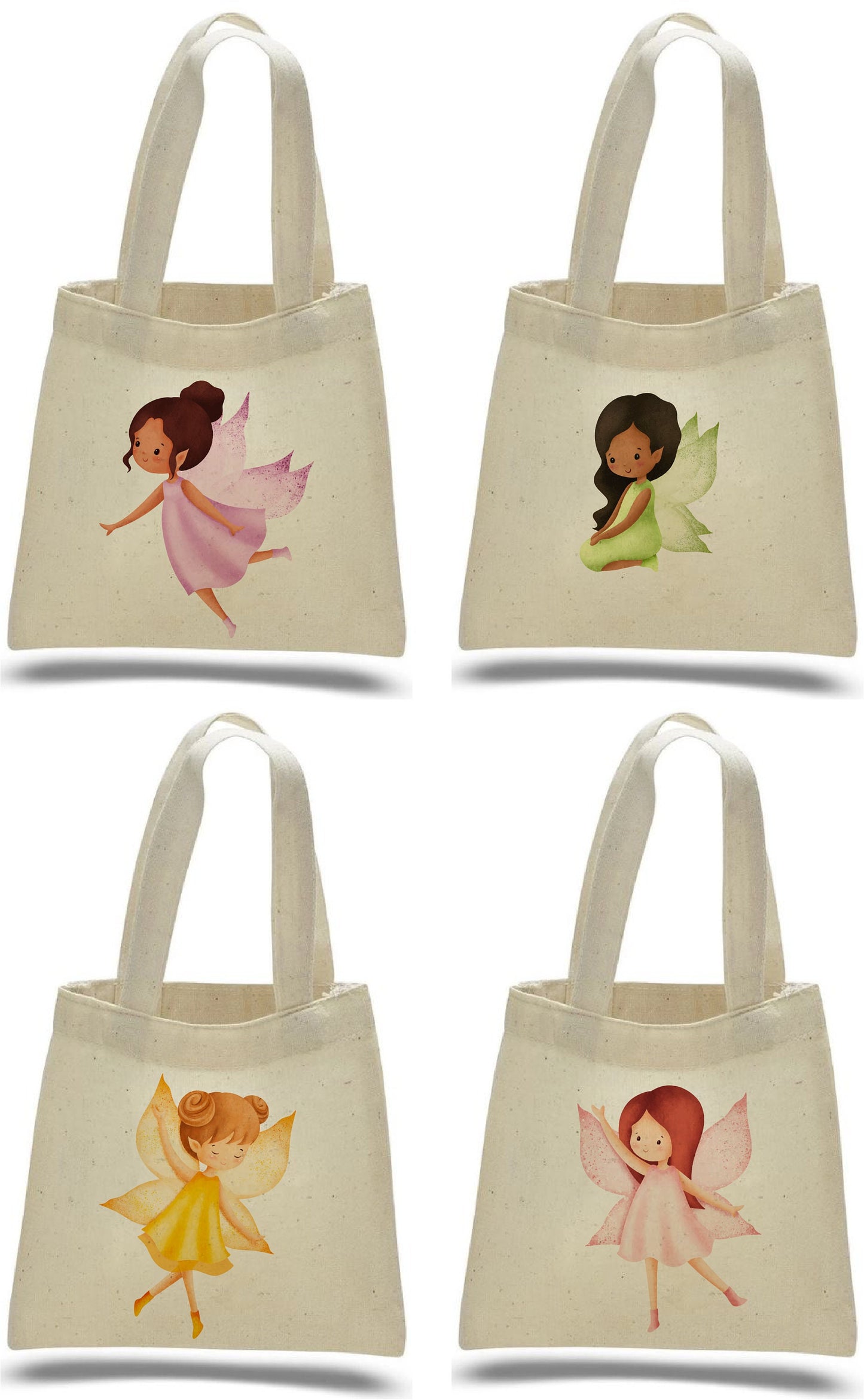 Fairy Party Favor Bags, Set of 4, Fairy Tale Goodie Bags