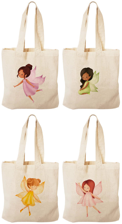 Fairy Party Favor Bags, Set of 4, Fairy Tale Goodie Bags