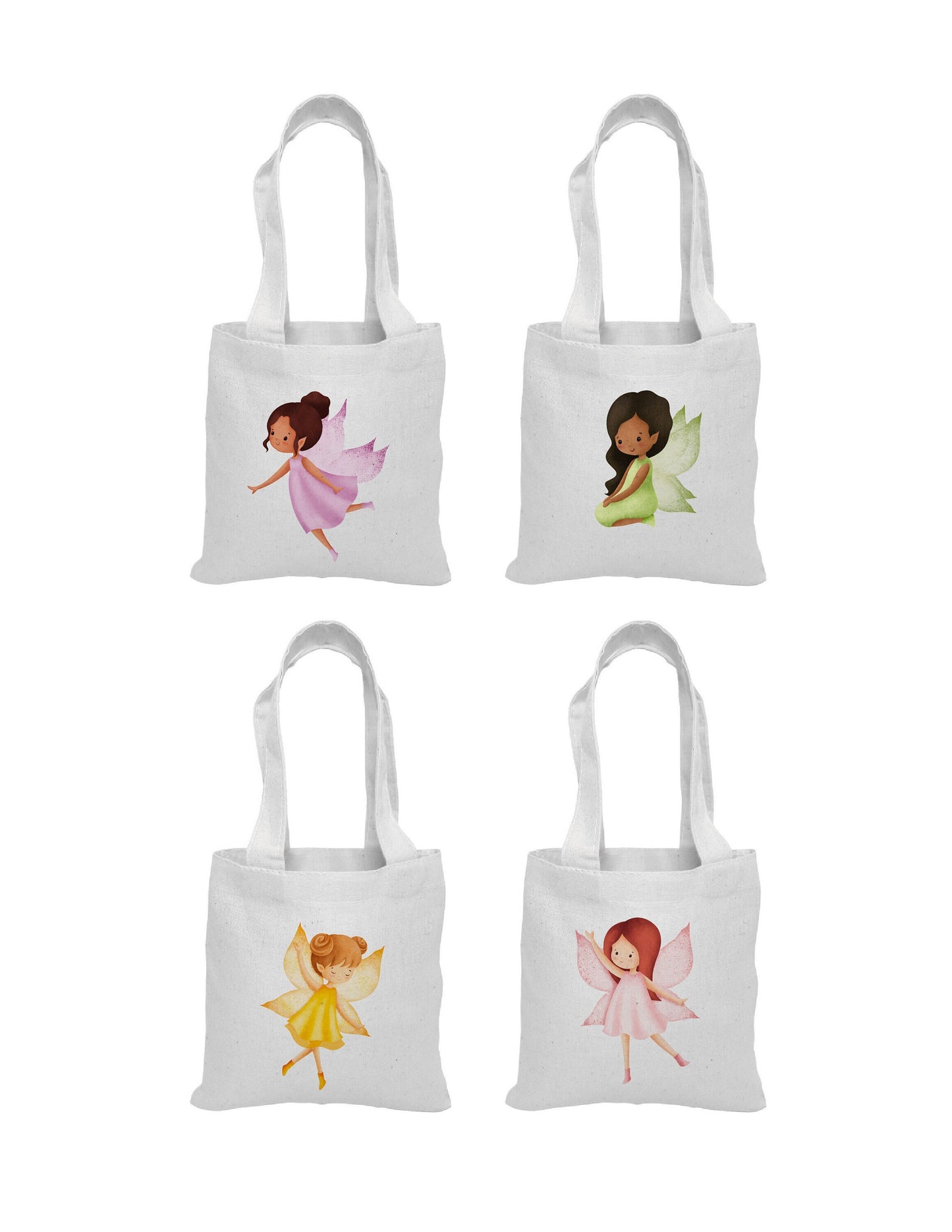 Fairy Party Favor Bags, Set of 4, Fairy Tale Goodie Bags
