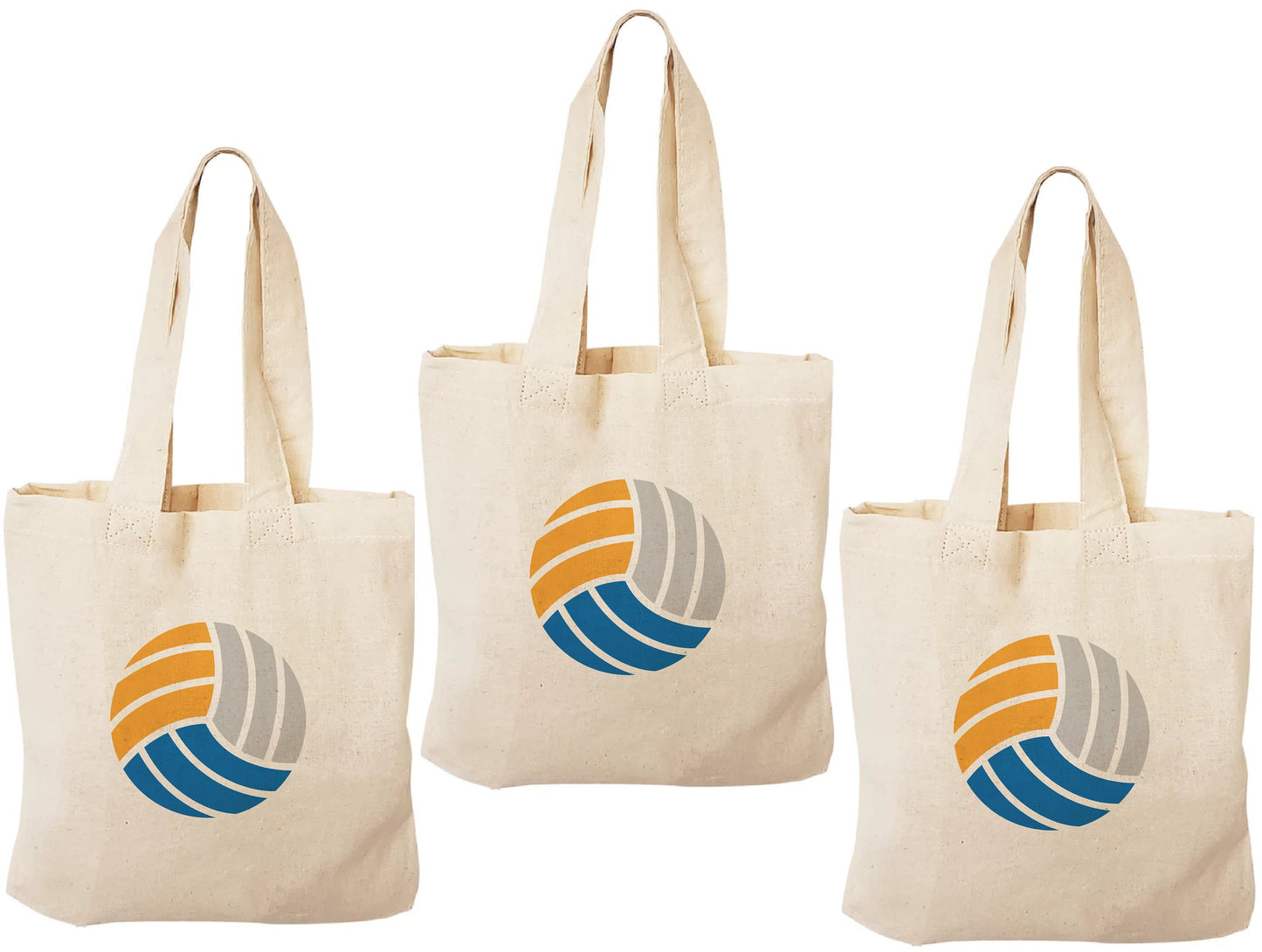 Volleyball Party Favor Bags - Perfect for Volleyball Themed Parties & Events - Set of Three Bags