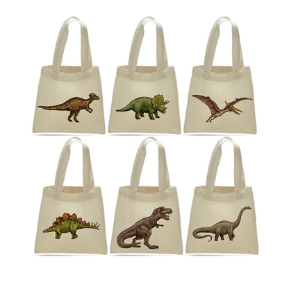 Dinosaur Party Favor Bags - Perfect for Dinosaur Themed Parties & Events - Set of Six