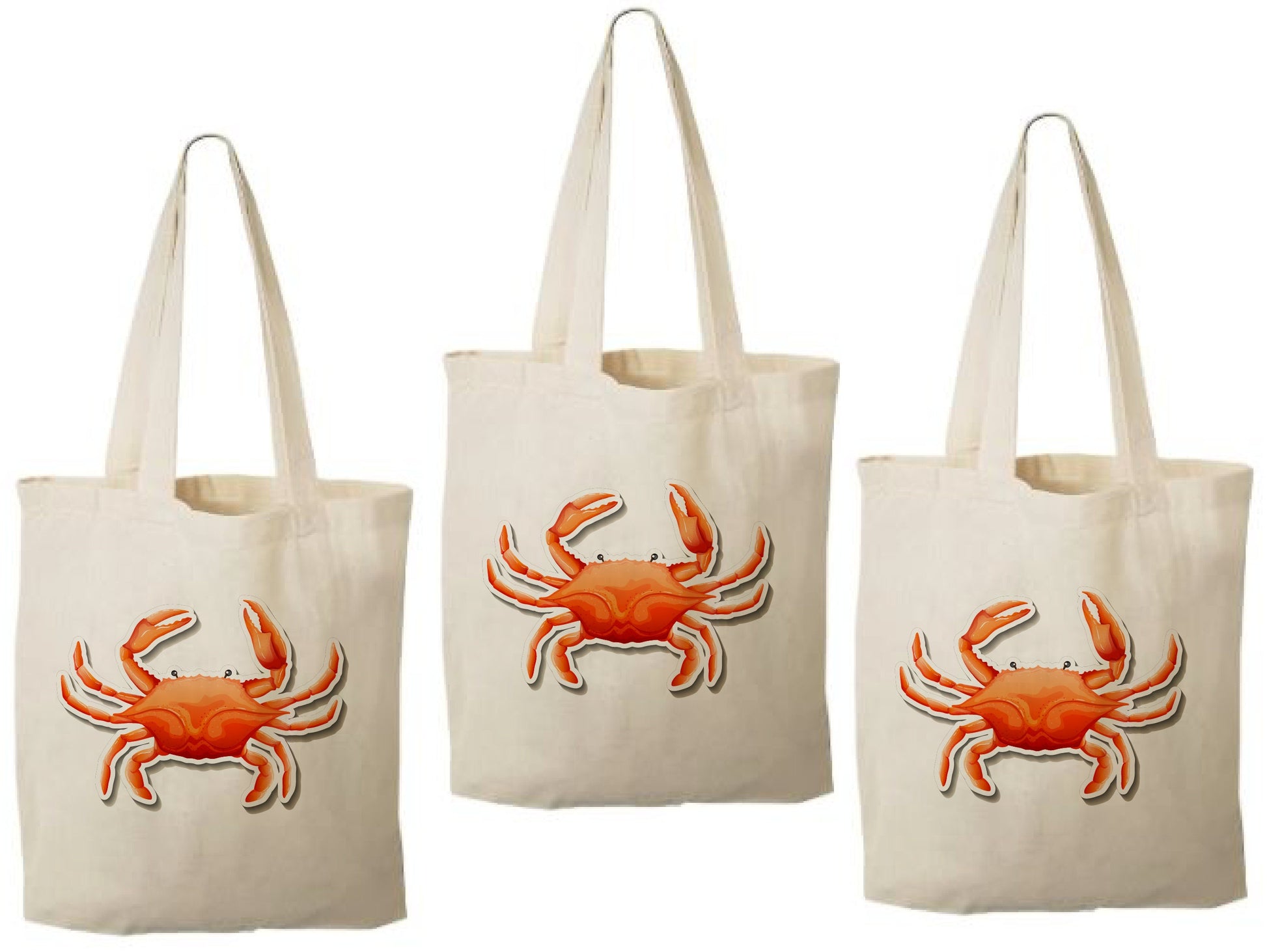 Crab Party Favor Bags - Set of Three Bags