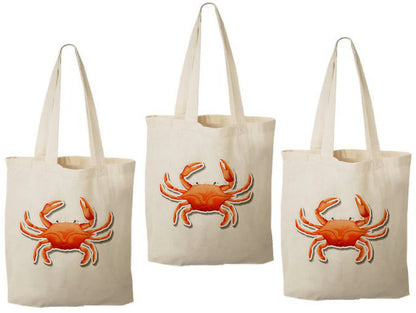 Crab Party Favor Bags - Set of Three Bags