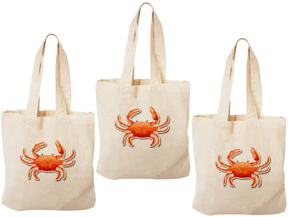 Crab Party Favor Bags - Set of Three Bags