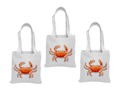 Crab Party Favor Bags - Set of Three Bags