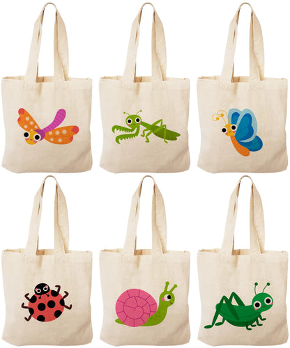 Insect Party Favor Bags - Set of Six Bags