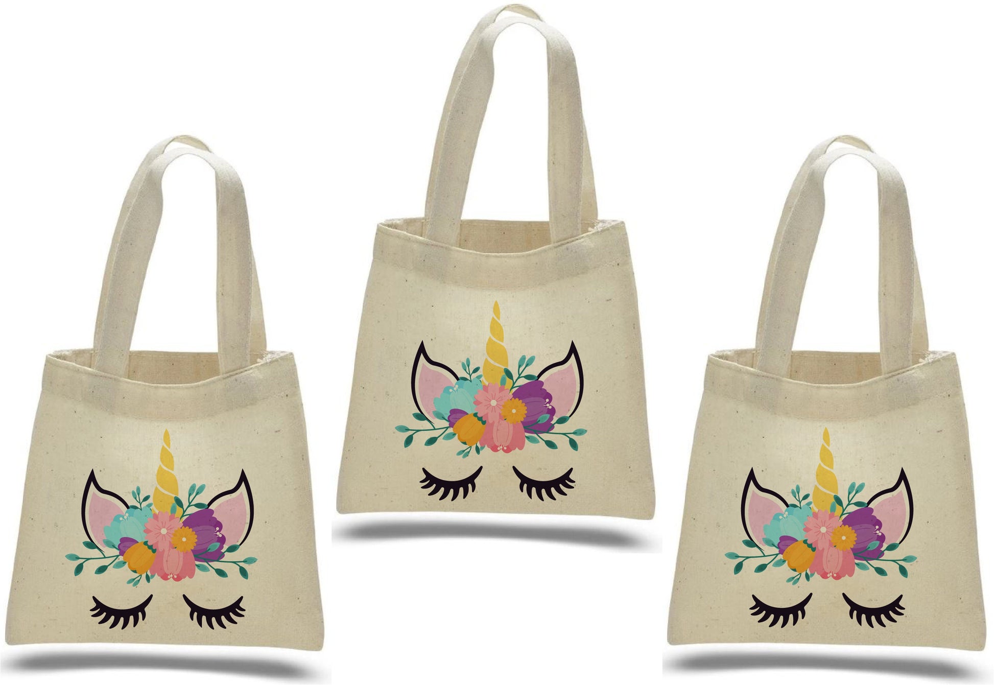 Unicorn Party Favor Bags - Set of 3