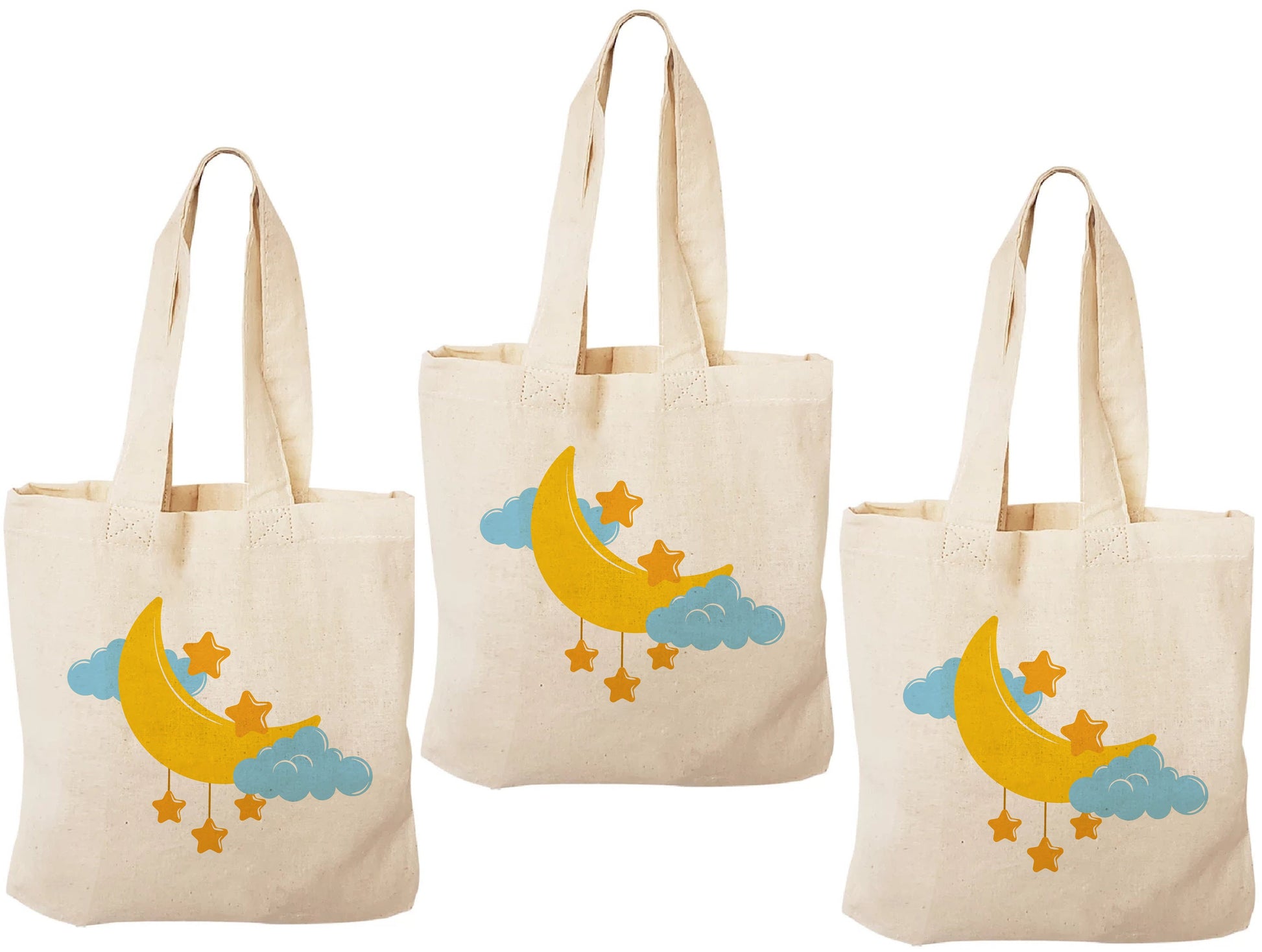 Moon and Stars Party Favor Bags - Set of Three Bags