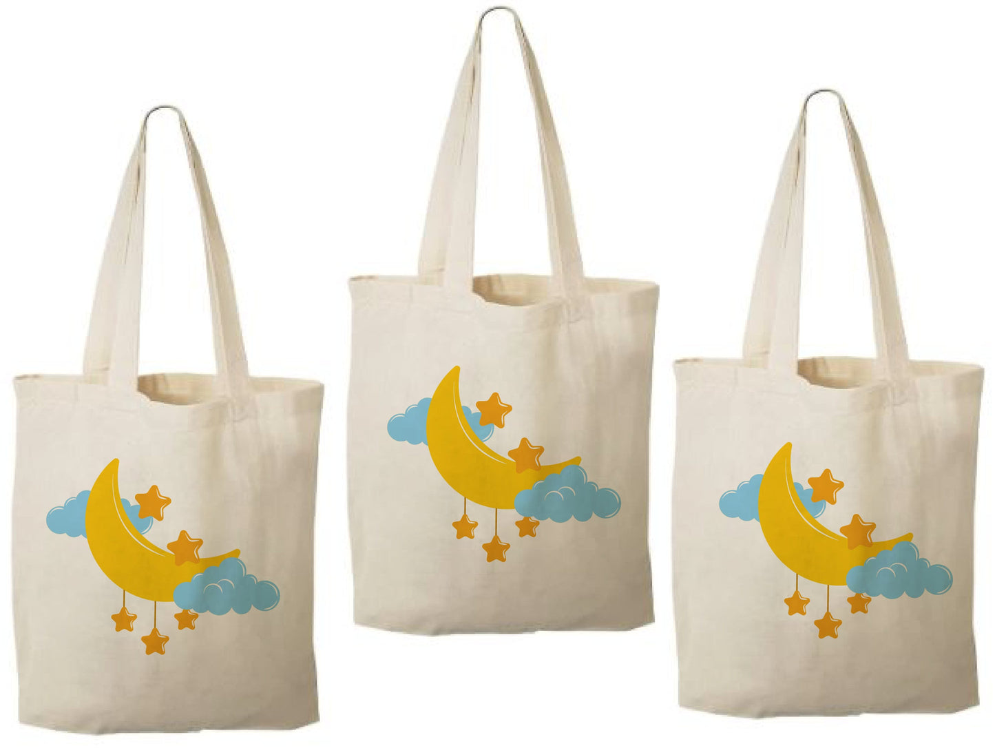 Moon and Stars Party Favor Bags - Set of Three Bags