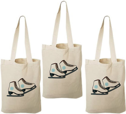 Ice Skate Party Favor Bags - Set of Three Bags
