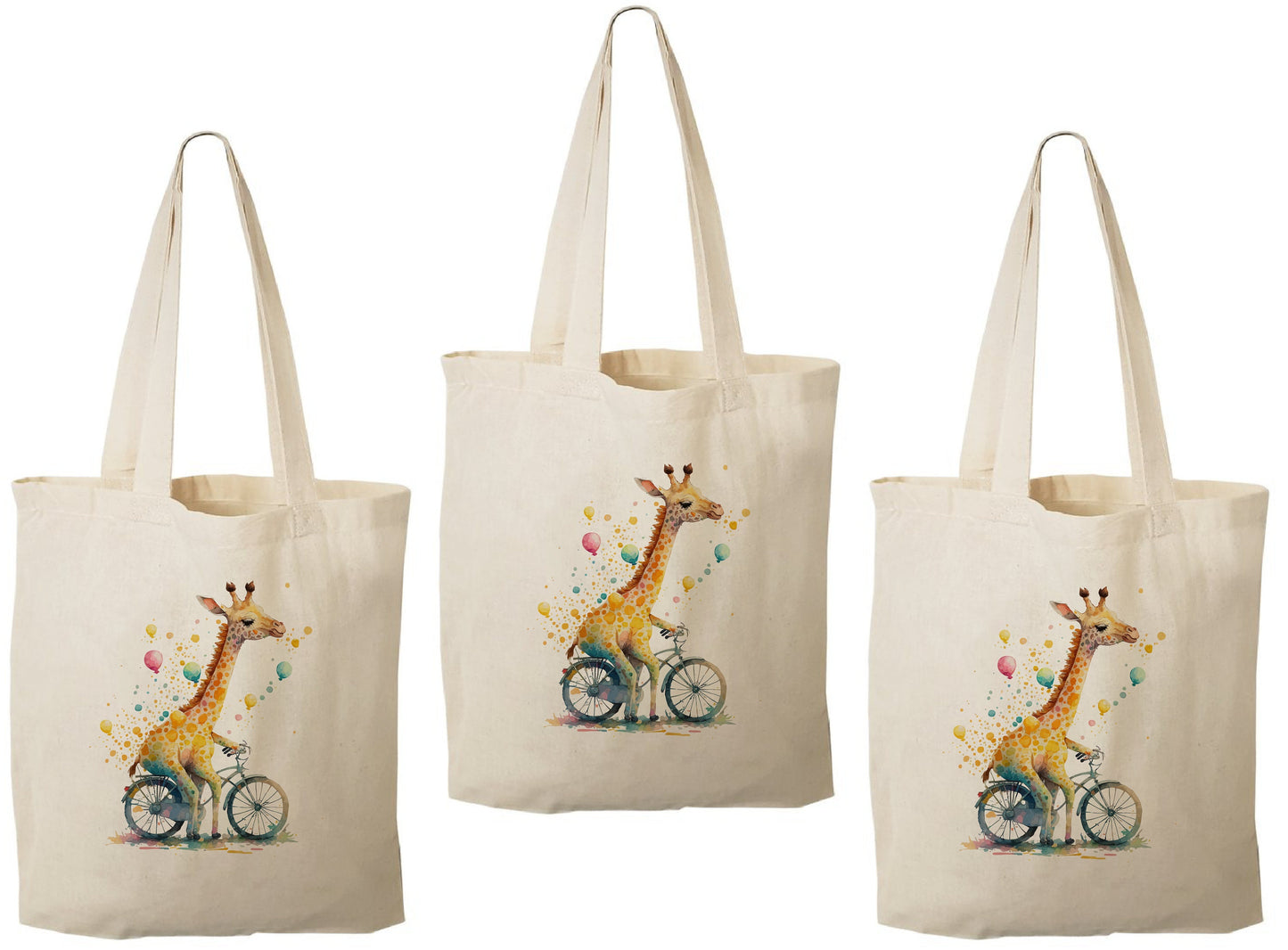 3 Giraffe Party Favor Bags