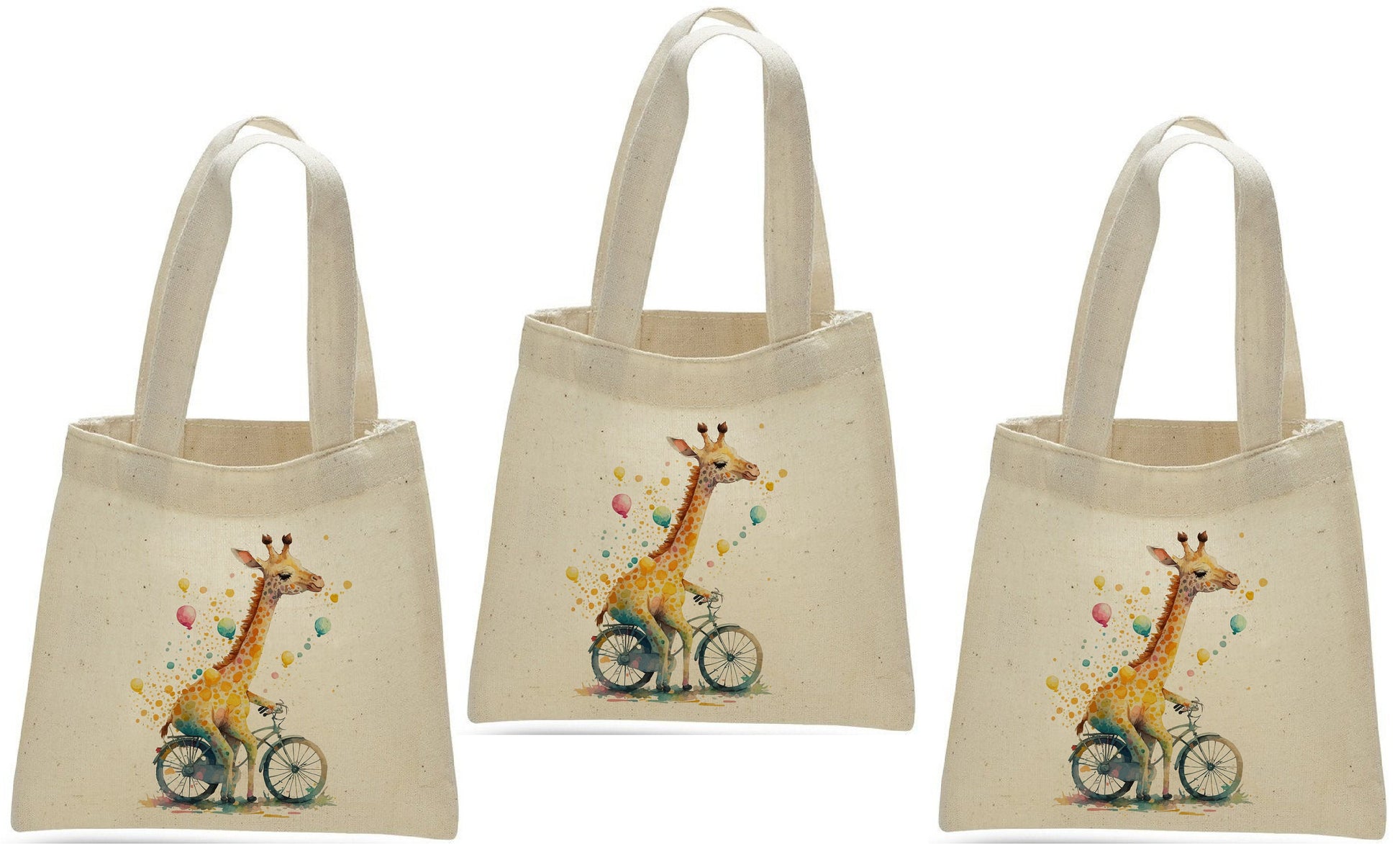 3 Giraffe Party Favor Bags