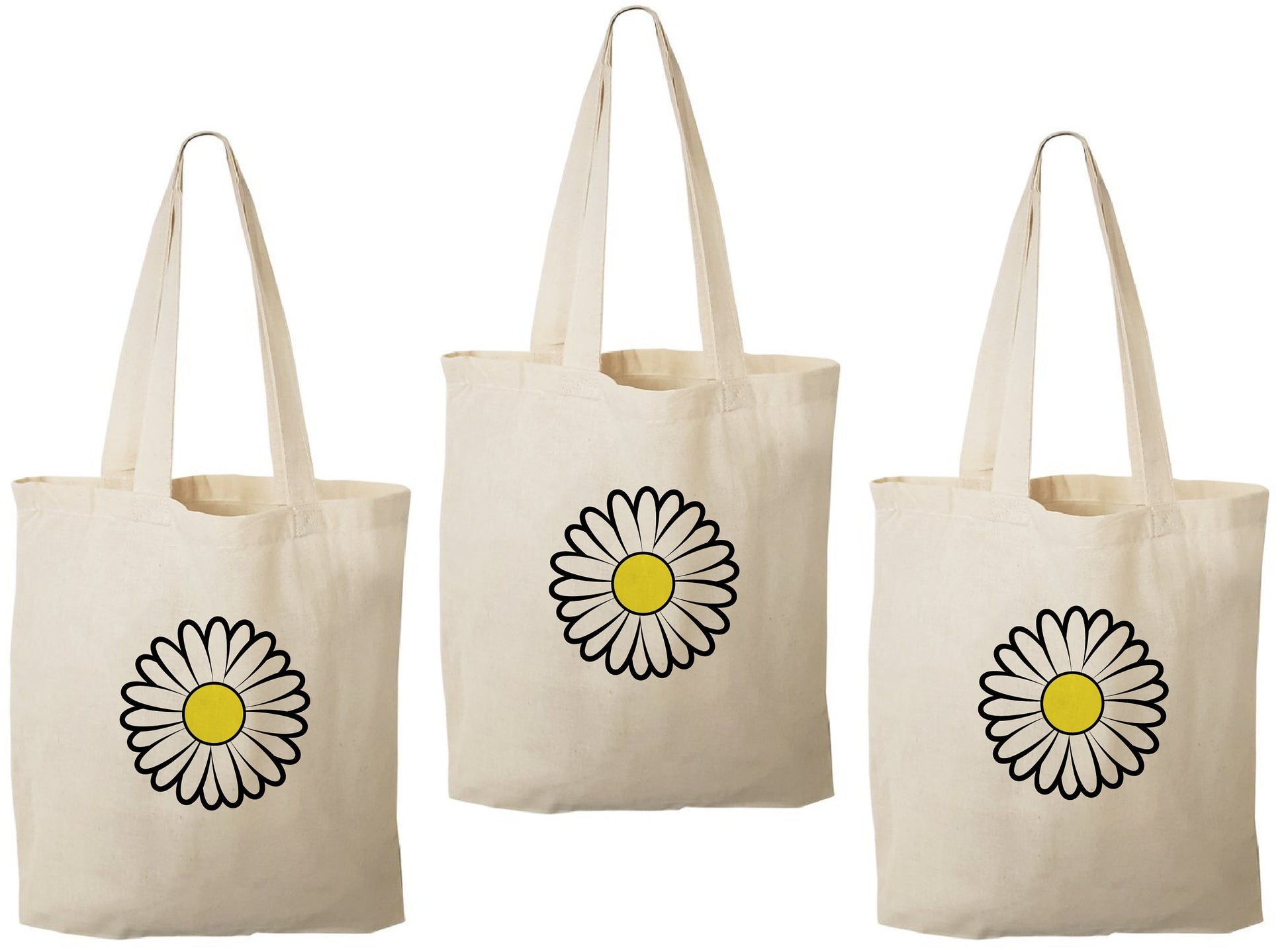 Daisy Party Favor Bags - Set of Three Bags