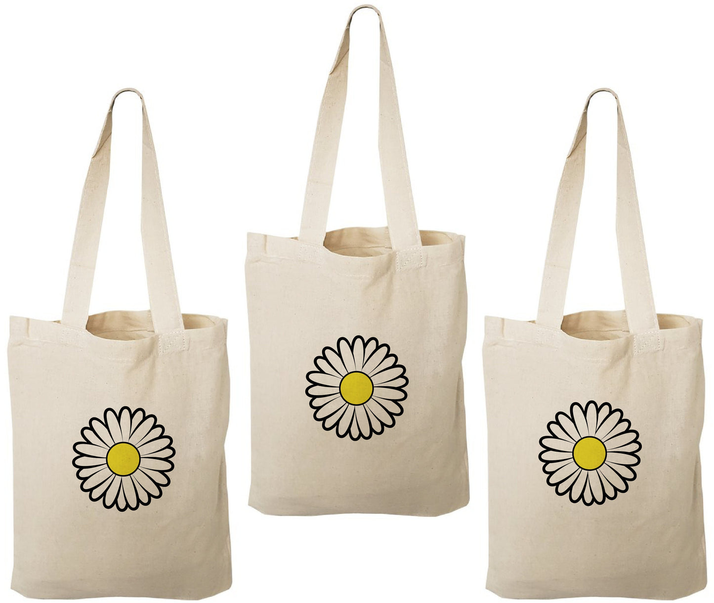 Daisy Party Favor Bags - Set of Three Bags