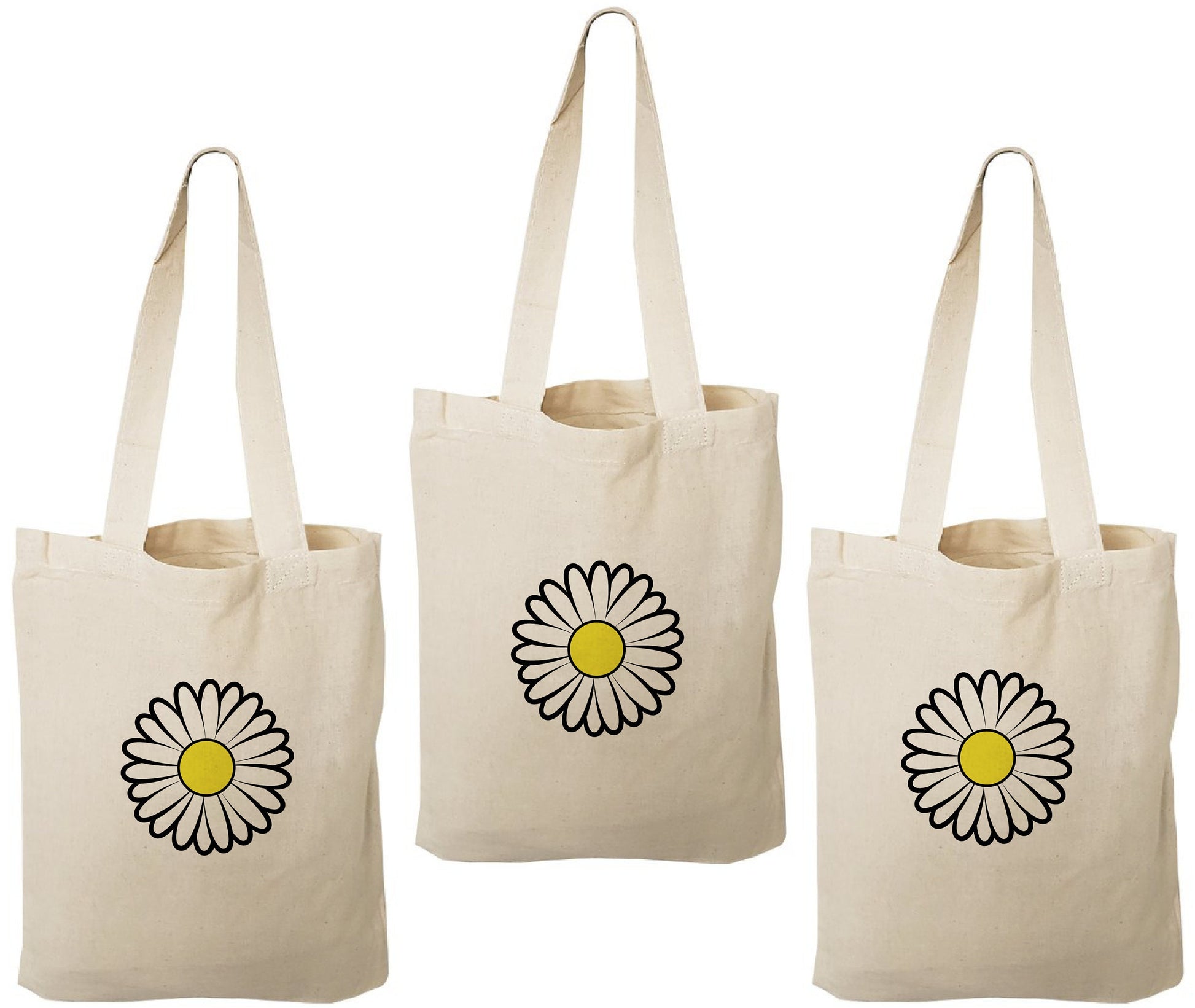 Daisy Party Favor Bags - Set of Three Bags