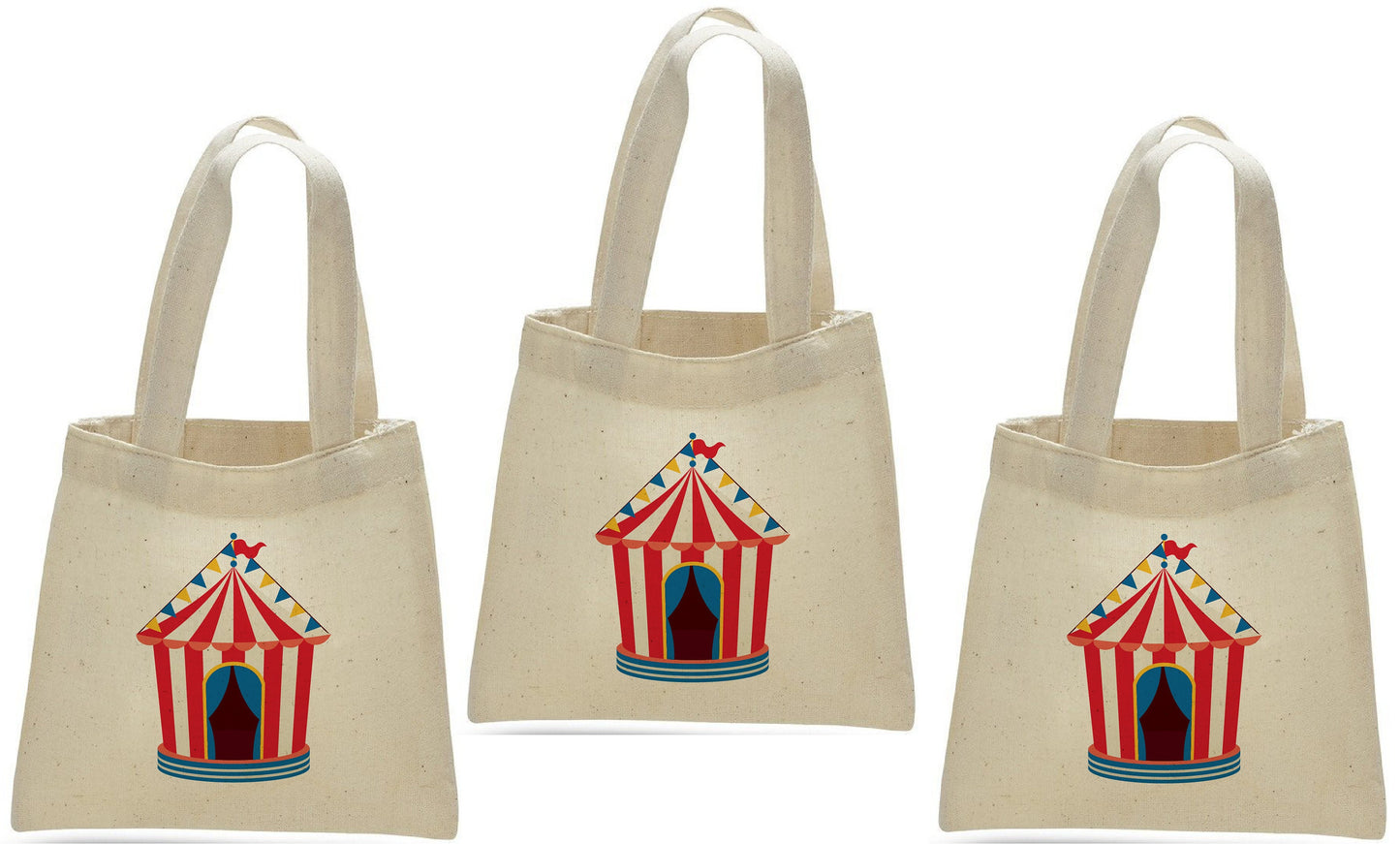 Circus Party Favor Bags - Set of Three Bags